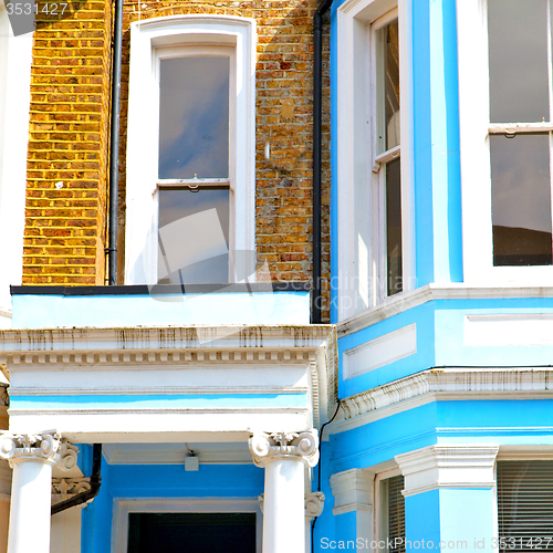 Image of notting hill in london england old suburban and antique     wall