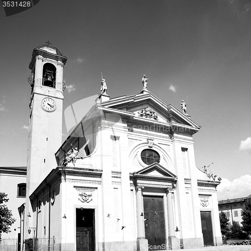 Image of  exterior old architecture in italy europe milan religion       