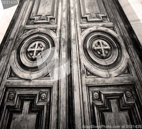 Image of old door in italy land europe architecture and wood the historic