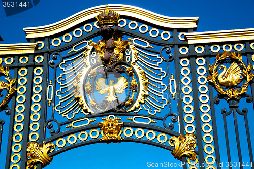 Image of in london england the old metal gate  royal palace