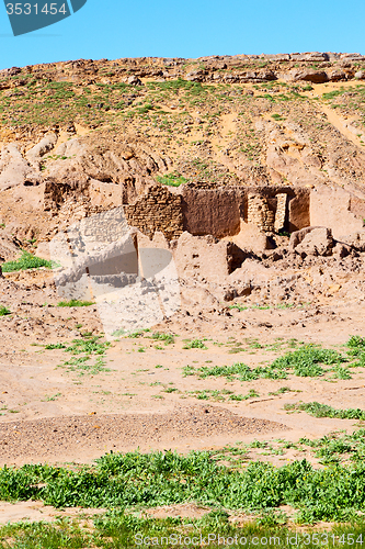 Image of sahara      africa in morocco   contruction and  historical  