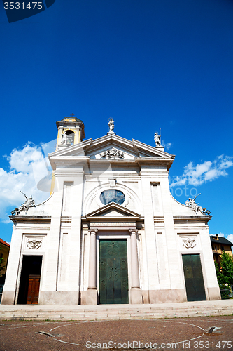 Image of  culture old  in   milan religion       and sunlight