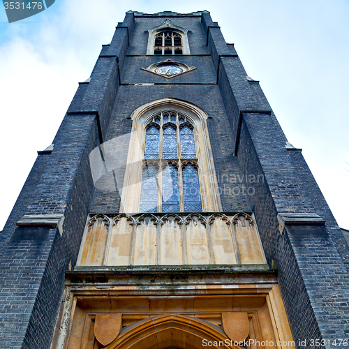 Image of old architecture in england london europe wall and history