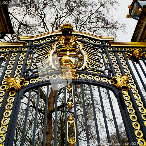 Image of in london england the old metal gate  royal palace