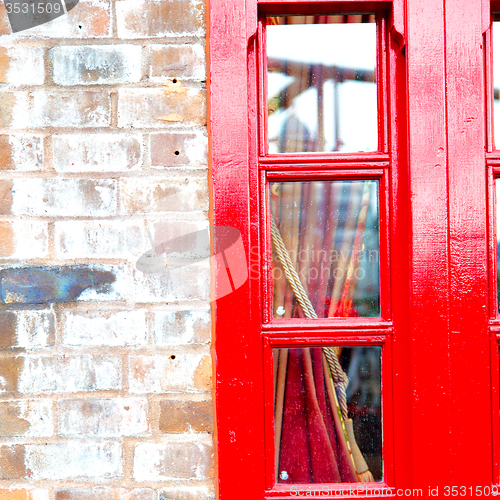 Image of notting hill  area  in london england old suburban and antique  