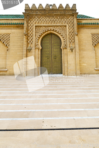 Image of the   chellah  in morocco africa  old roman door