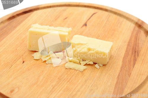 Image of Small blocks of cheddar cheese