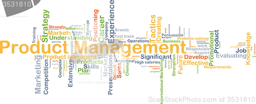 Image of Product management background concept