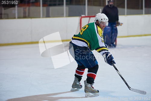 Image of ice hockey player in action