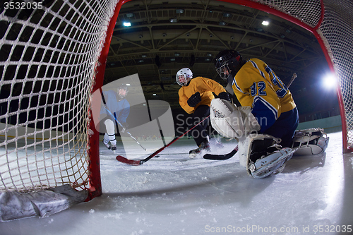 Image of ice hockey goalkeeper