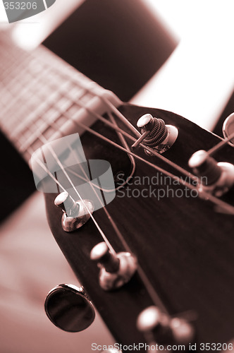 Image of Guitar close up