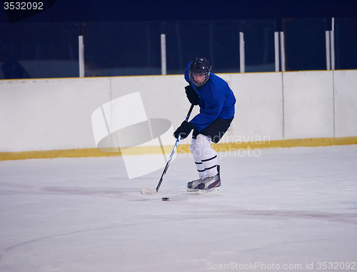 Image of ice hockey player in action