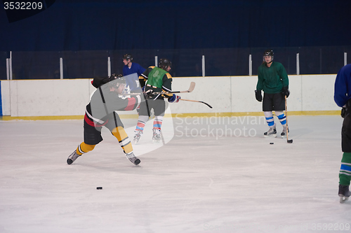 Image of ice hockey player in action