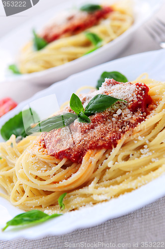 Image of Pasta and tomato sauce