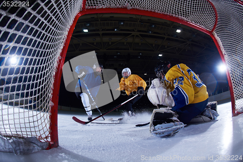 Image of ice hockey goalkeeper