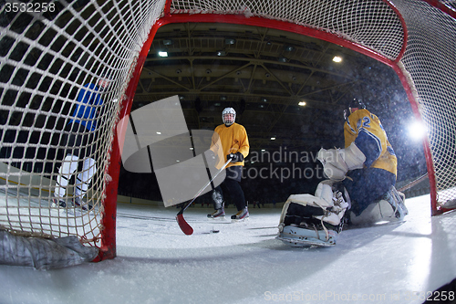 Image of ice hockey goalkeeper