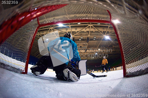 Image of ice hockey goalkeeper