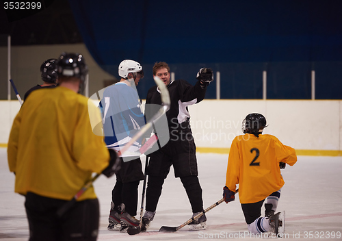 Image of ice hockey player in action