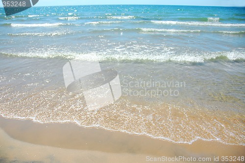 Image of Beach wave sand