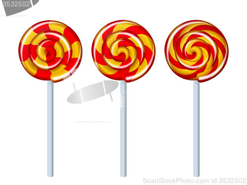 Image of Delicious colorful lollipop collection