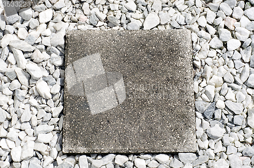 Image of square stepping stone