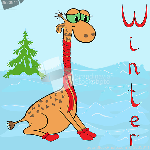 Image of Why Giraffe is so cold in winter?
