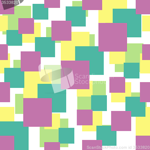 Image of Seamless pattern with colorful squares
