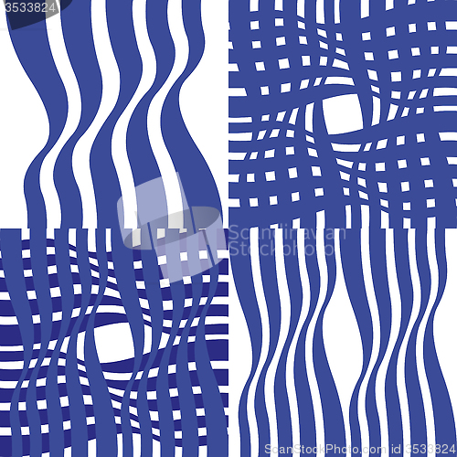 Image of Four simple abstract patterns