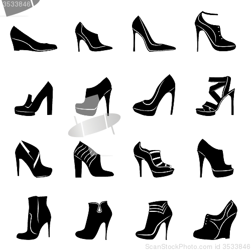 Image of Sixteen models of stylish women footwear