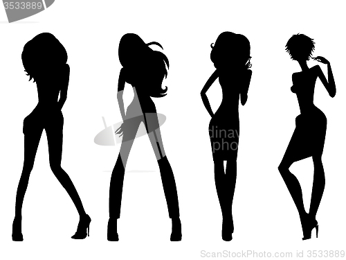 Image of Fashion model silhouettes