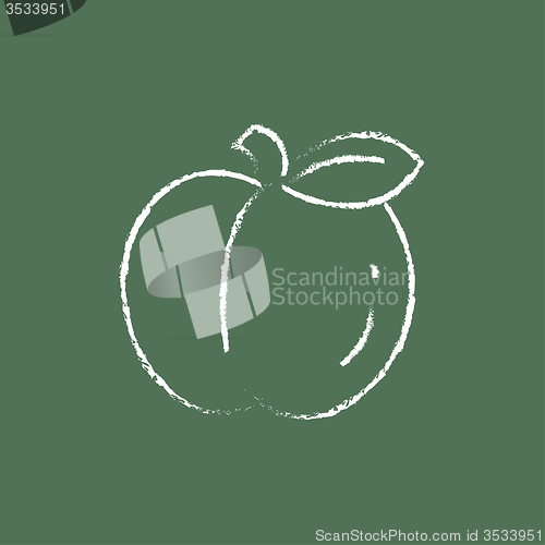 Image of Apple icon drawn in chalk.