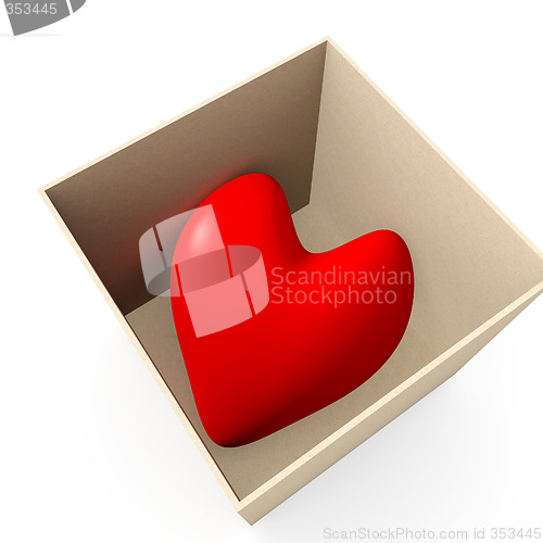 Image of Heart in a box