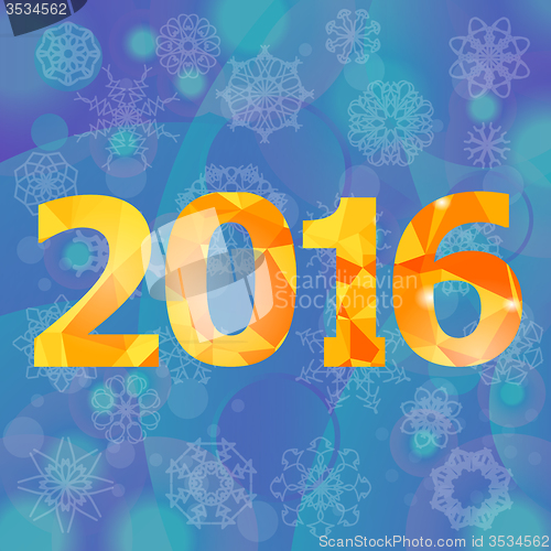 Image of Polygonal New Year Numbers