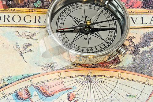 Image of Compass on map