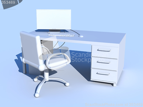 Image of Blue PC Workplace