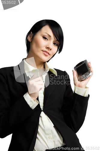 Image of Working businesswoman