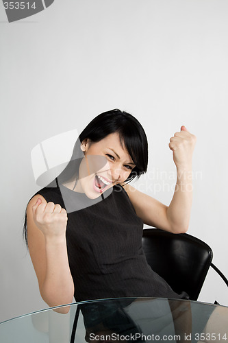 Image of Happy businesswoman