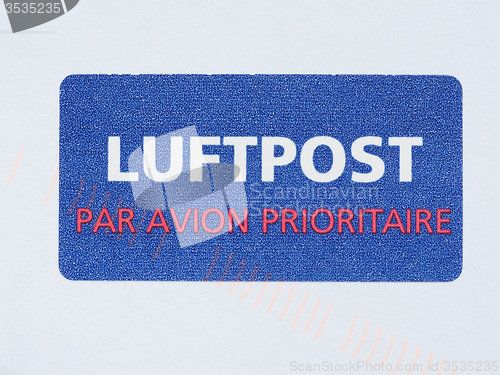 Image of Airmail label