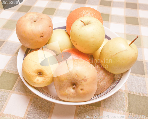 Image of Retro looking Fruits