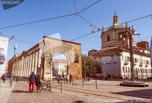 Image of Retro look Colonne di San Lorenzo Milan