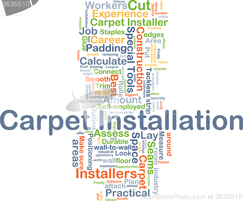 Image of Carpet installation background concept