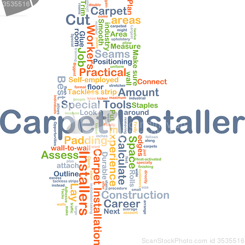 Image of Carpet installer background concept