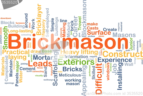 Image of Brickmason background concept