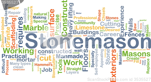 Image of Stonemason background concept