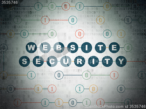 Image of Safety concept: Website Security on Digital Paper background
