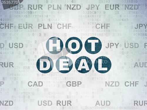 Image of Business concept: Hot Deal on Digital Paper background