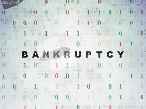 Image of Business concept: Bankruptcy on Digital Paper background
