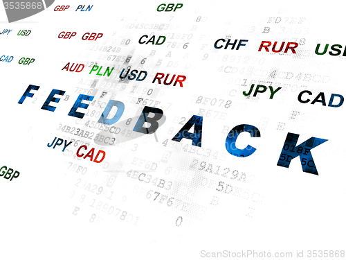 Image of Finance concept: Feedback on Digital background