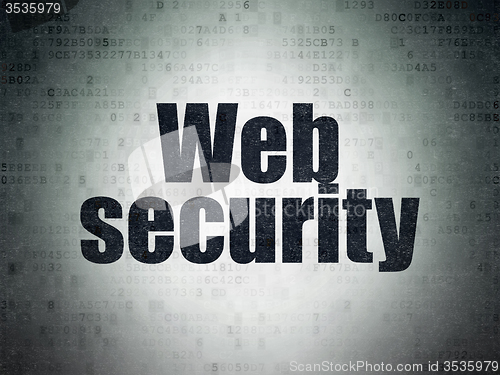 Image of Safety concept: Web Security on Digital Paper background