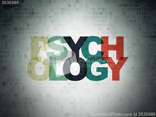 Image of Healthcare concept: Psychology on Digital Paper background